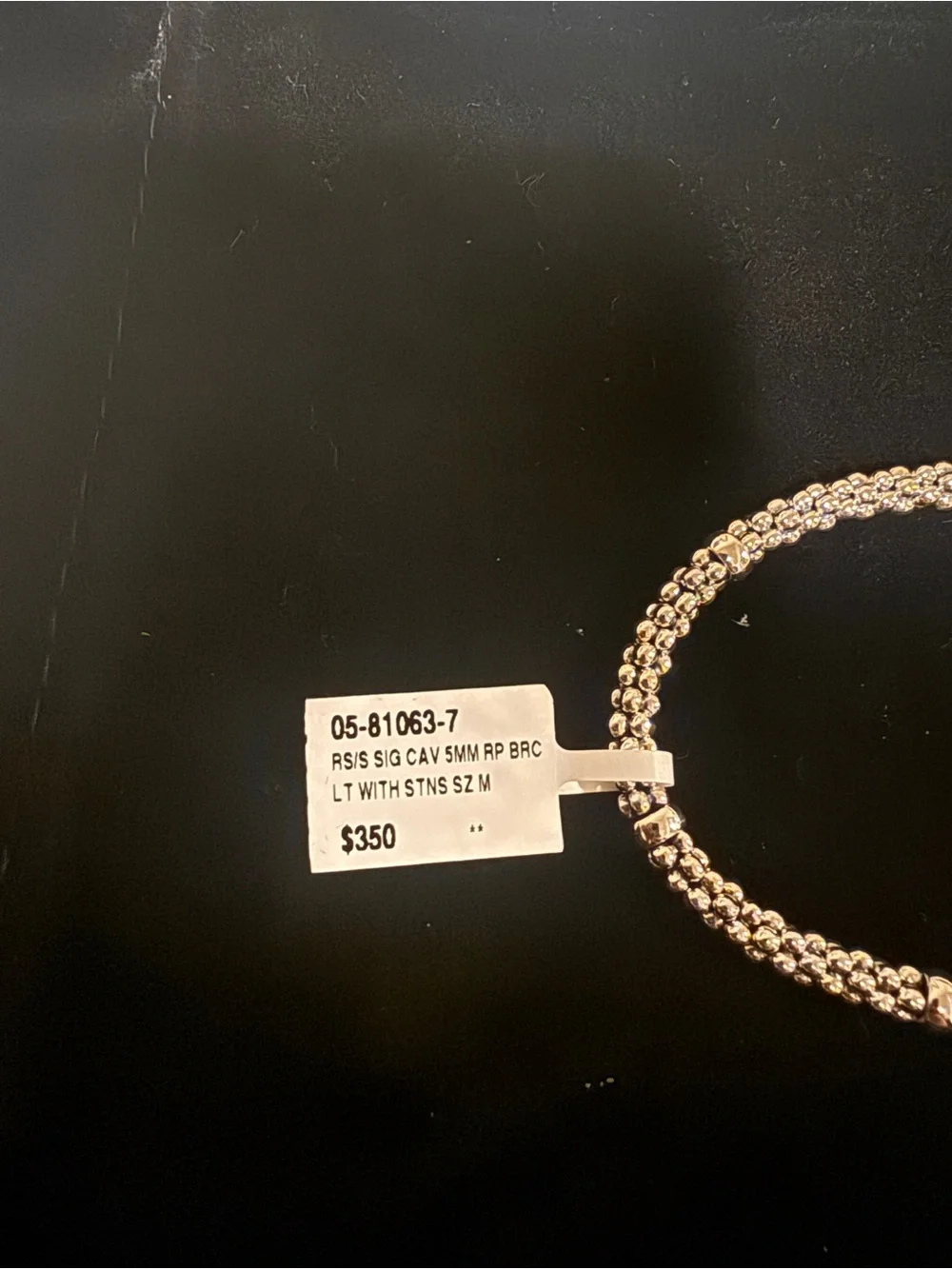 Lagos silver caviar bracelet